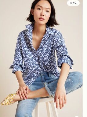 Anthropologie Grayson The Hero Daisies Buttondown